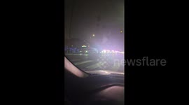 US: Police Vehicles Pursue Hijacked Bus In Los Angeles