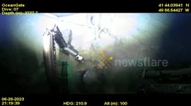 Investigators uses underwater robot to explore Titan submersible wreckage