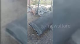 Remains of Hezbollah Rockets fell down in Nablus in the West Bank