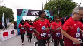 Laamu-Xiamen Marathon held in Maldives