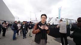 A glimpse of hydrogen-powered train from China at InnoTrans in Berlin