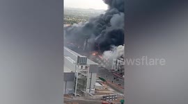 Workers flee as fire rips though Tata Electronics factory in India