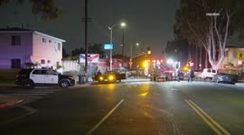 US, Los Angeles: Florence Car Shooting