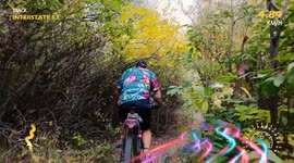 DJI Neo Follow Me Mode w/ Special Effects on the Nature Trail #DJI #Neo #drone #cycling #FlyWithNeo