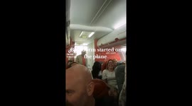 Tipsy passenger turns in-flight entertainment into a comedy show