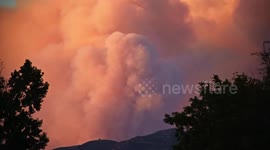 US: California: Timelapse Of Wildfire In Angelus Oaks