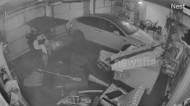 Florida family escape blaze after flames erupt from Tesla following Hurricane Helene storm surge