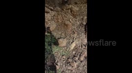 Israel: Large craters caused by Iranian missiles hitting Israel