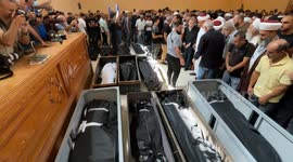 Local Shia Imam led the funeral after Israeli Air strike in Lebanon