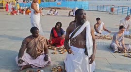 Devotees from India and abroad perform Pind Daan during Pitru Paksha in Gaya, Northern India