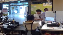 Four men wear shirts spelling out 'best friend'