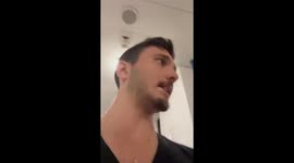 Sheltering in a supermarket during attacks in Israel