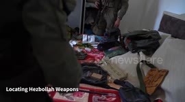 Lebanon: Dozens of Weapons Left Behind by Hezbollah Terrorists - Discovered Next to a Bed in a Residential Home
