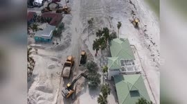US: Drone Footage Captures Sand-Buried Sunset Beach as Treasure Island Embarks on Massive Restoration
