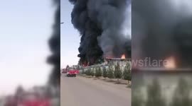 Iran: Iranian Plastics Factory Ablaze