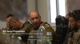 Israel: The Commanding Officer of the Southern Command, MG Yaron Finkelman, briefing commanders