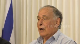 Mayor of Haifa Yona Yahav discussing the preparedness of the city to upcoming bombardments by Hezbollah and Iran missiles