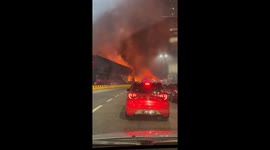 Plaza Perabot LDP furniture mall in Petaling Jaya caught in fire