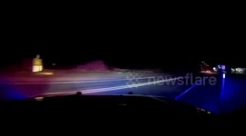 US: High-Speed Chase Concludes in Head-On Crash, Officer Injured