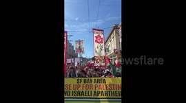 US: Thousands march through San Francisco's Mission District in solidarity with the Palestinian and Lebanese people against U.S.-funded war and genocide