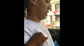 Bicyclist crashes nearby during dance practice