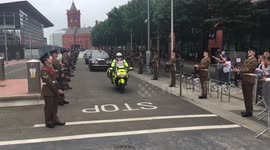 The Queen and Prince Philip leave after opening Welsh Assembly