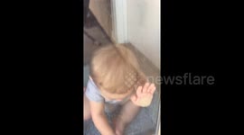 Baby doesn't know how funny his life struggles are