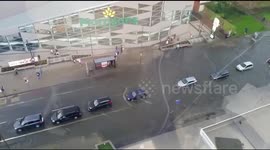 Flash Flooding, Edgware Road, Colindale, UK.