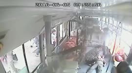 Elderly woman rescued by bus passengers after cardiac arrest