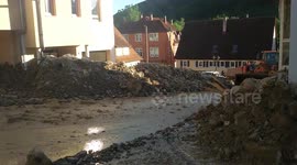 Braunsbach Überschwemmung 30.05.2016 Aufräumarbeiten