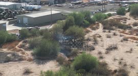 Deliberate Brush Fire in Apache Junction