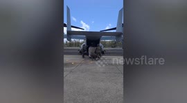 US Osprey helicopters bring aid to typhoon-stricken Philippine province