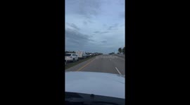 Hurricane prep for Milton in key west - cars parked on bridges