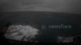 US: U.S. Coast Guard Cutter Venturous Braves Stormy Seas to Ready for Hurricane Milton's Fury