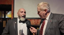 Comedy Magician Dave Allen interviewed by Andrew Eborn at The Magic Circle's Grand Night Of Magic & Stage Magician of The Year