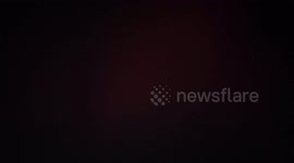 The Northern Lights is seen over the sky's of  East London late Thursday night and early Friday morning