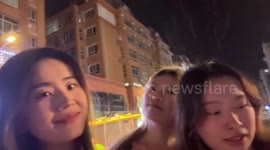 Women's hair mysteriously stands on end before thunderstorm in northeastern China