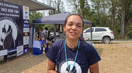 Brazil: Point of support for the pilgrim in the city of Santa Isabel.