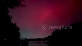 US: Aurora Borealis Observed As Severe Geomagnetic Storm Hits Earth 3