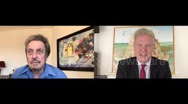 Musk's Cybercab & Robovan launch at Warner Bros Studios Andrew Eborn with Elon Musk's father, Errol