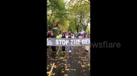 UK: Glasgow protesters take to the streets to march in support of Palestine and Lebanon
