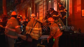 US: Building Catches Fire in the Upper West Side