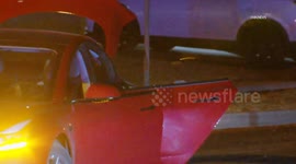 US, Los Angeles: Winnetka Vehicle Shot At In Residential Neighborhood