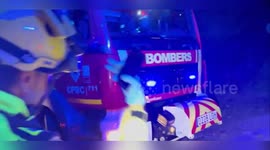 Spain: Dramatic Rescue After Car Overturns in Spain