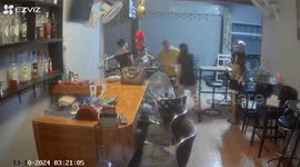 Drunk Dutchman hurls fan at bar girl 'who shortchanged' him in Thai bar