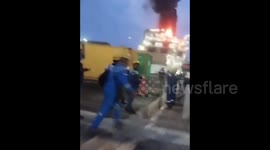 PT Freeport Indonesia's Smelter Exploded And Burned Violently