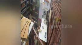 A burglar entered the WineShop by breaking the roof tiles and allegedly stole 12 lakh cash in South India