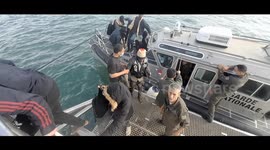 Tunisia: The Tunisian Maritime National Guard intercept boats of migrants trying to cross the Mediterranean Sea