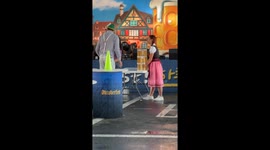 Contestant fails during Oktoberfest beer stein carrying contest in South Korea