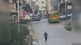 China: Student Runs into Street, Flies Through Air After Car Collision